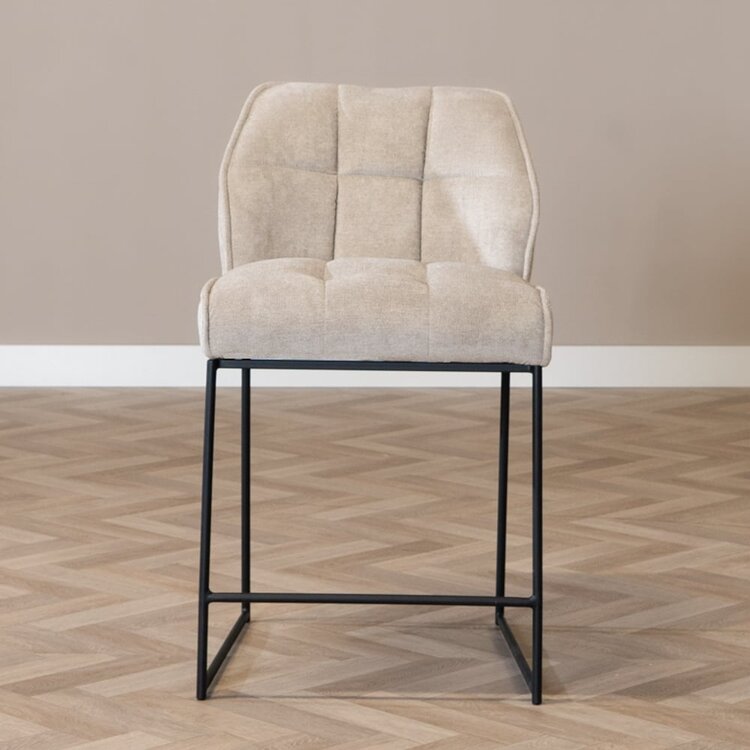 Barhocker Stoff Jelle taupe 70 cm