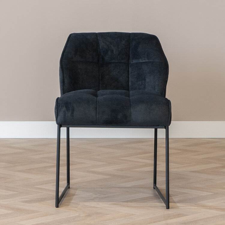 Esszimmerstuhl Stoff Jelle schwarz