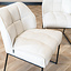 Esszimmerstuhl Stoff Jelle off white