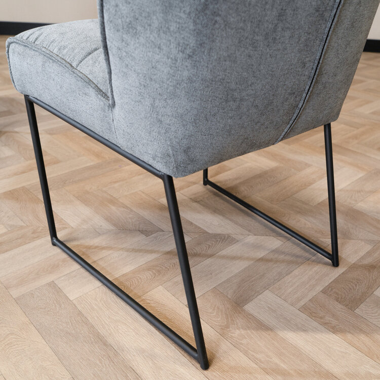 Esszimmerstuhl Stoff Jelle anthrazit