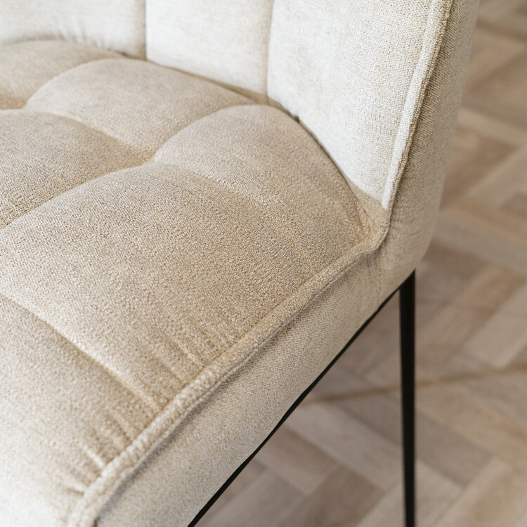 Barhocker Stoff Jelle taupe 82 cm