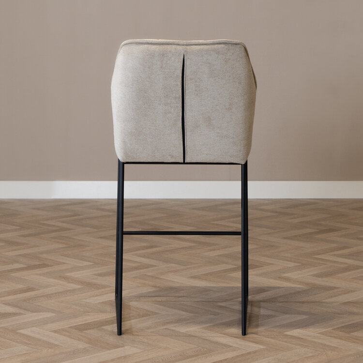 Barhocker Stoff Jelle taupe 82 cm