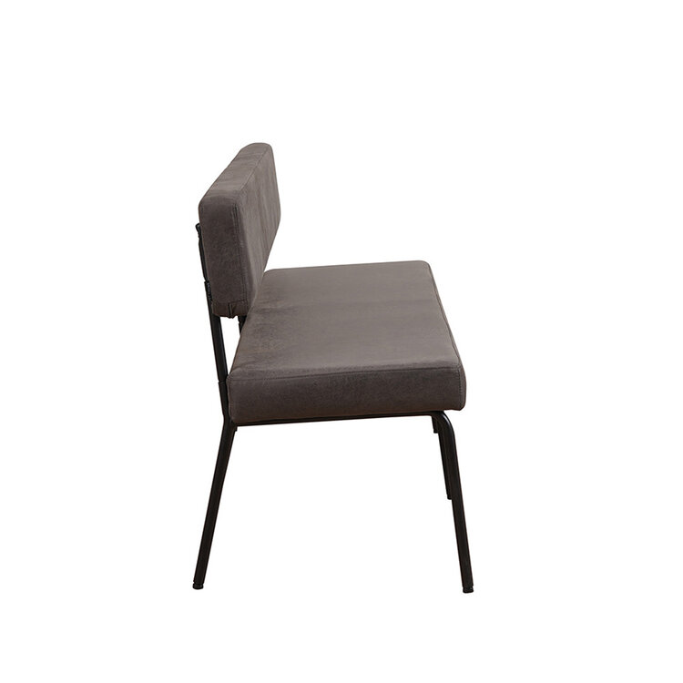 Esszimmerbank Leder Espen anthrazit 160 cm