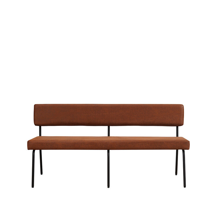 Esszimmerbank Leder Espen cognac 160 cm