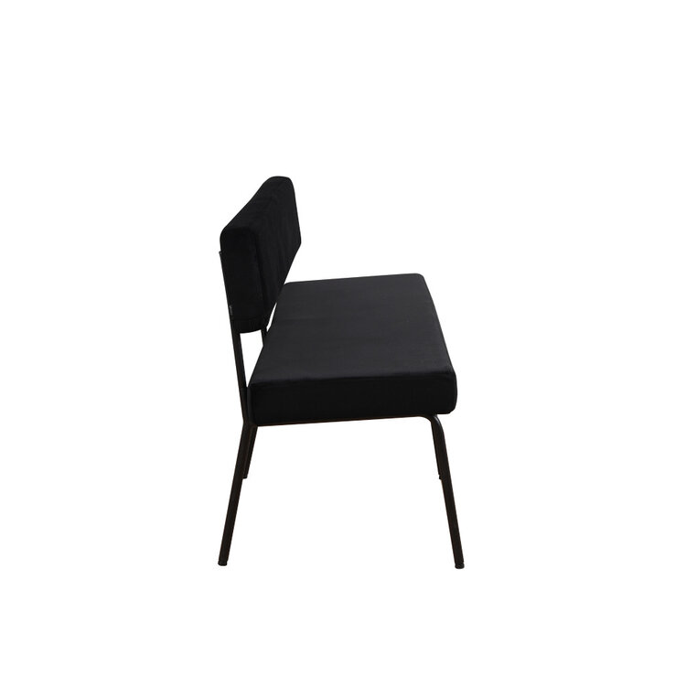 Esszimmerbank Samt Espen schwarz 160 cm