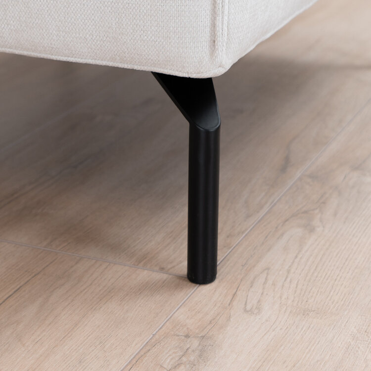 Hocker Kansas Stoff beige