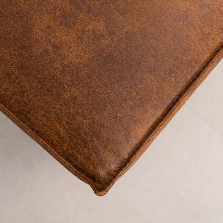 Hocker Kansas Eco-Leder cognac
