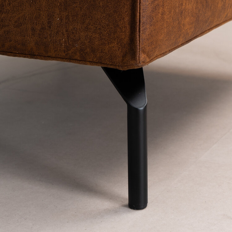 Hocker Kansas Eco-Leder cognac