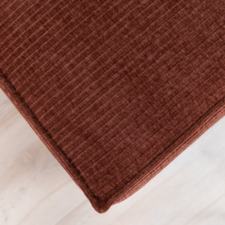 Chenille Hocker Kansas kupfer