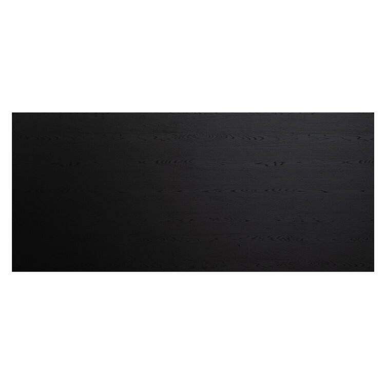 Tischplatte Roan schwarz Melamin 220 x 90 cm