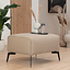 Stoff Hocker Vegas rechteckig taupe