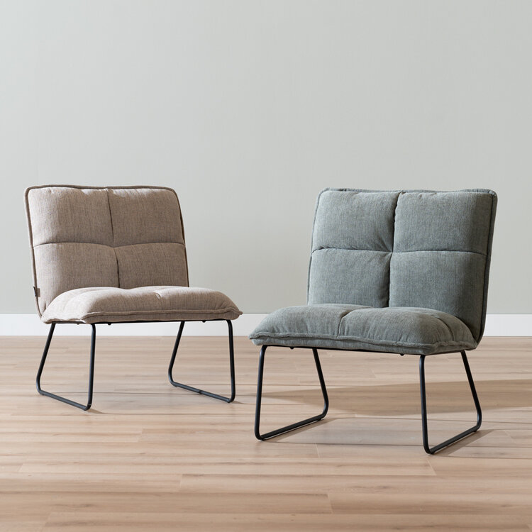 Sessel Joran recycelter Stoff grün