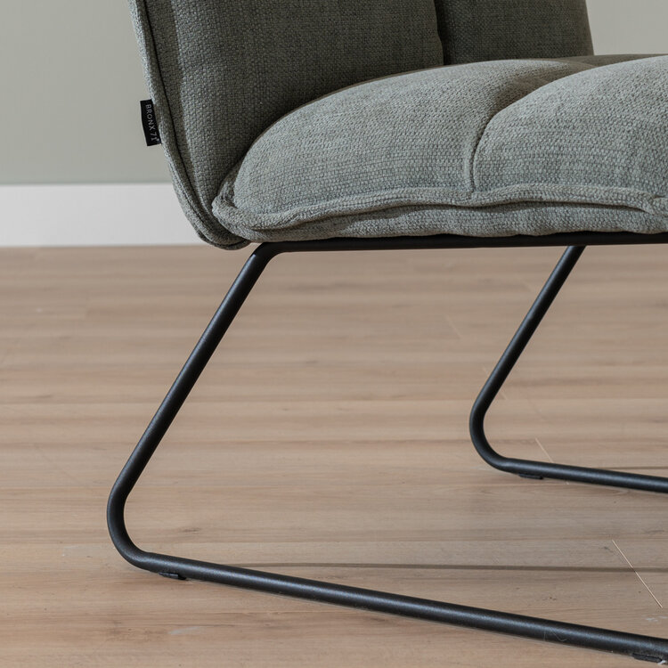 Sessel Joran recycelter Stoff grün