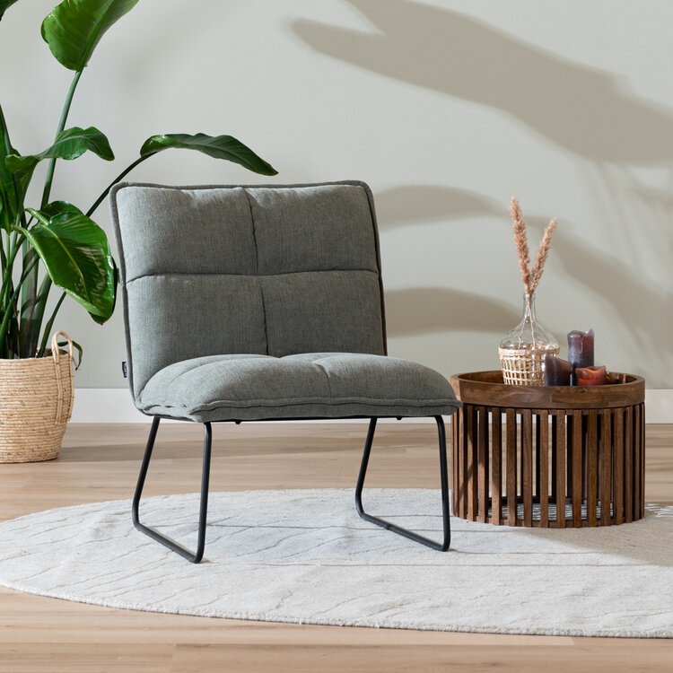 Sessel Joran recycelter Stoff grün