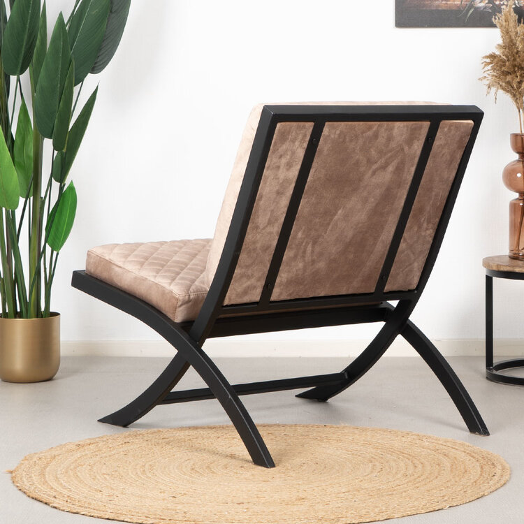 Samt Sessel Madrid Luxury Design taupe