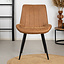 Esszimmerstuhl Microfaser Brooke cognac