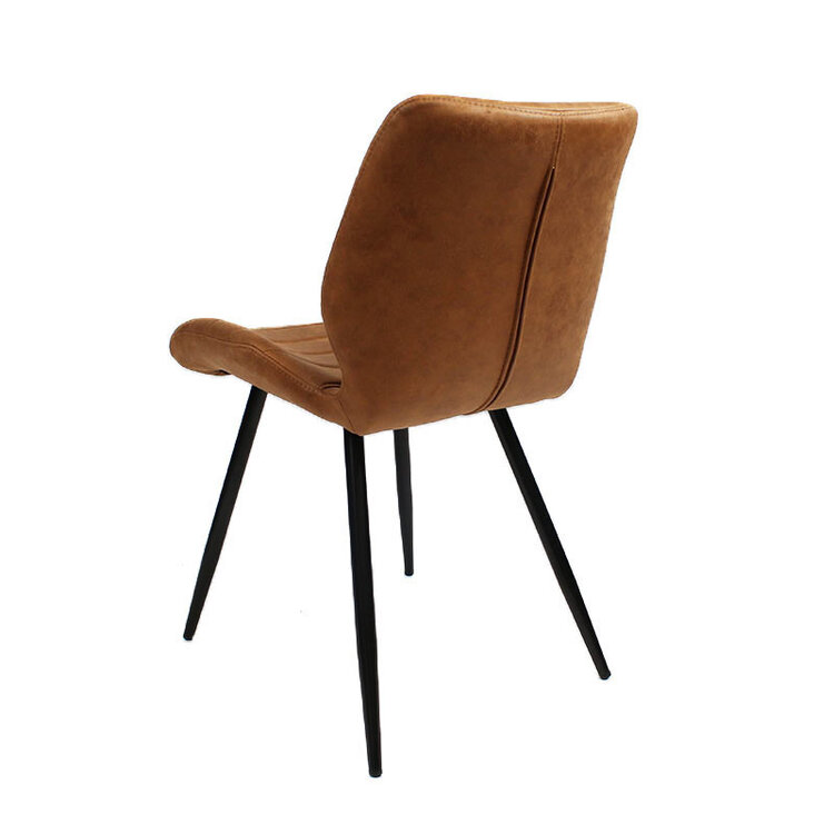 Esszimmerstuhl Microfaser Morris cognac