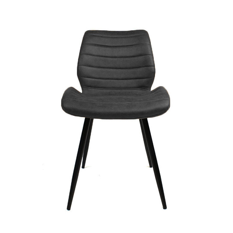 Esszimmerstuhl Microfaser Morris anthrazit