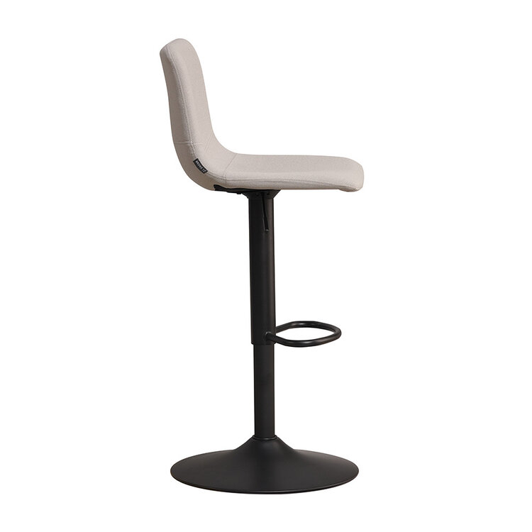 Barhocker Eva grau recycelter Stoff 60 - 76 cm