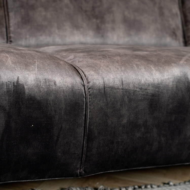 Ecksofa Vegas Samt anthrazit links/rechts