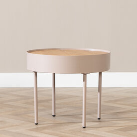 Couchtisch rund Zita taupe