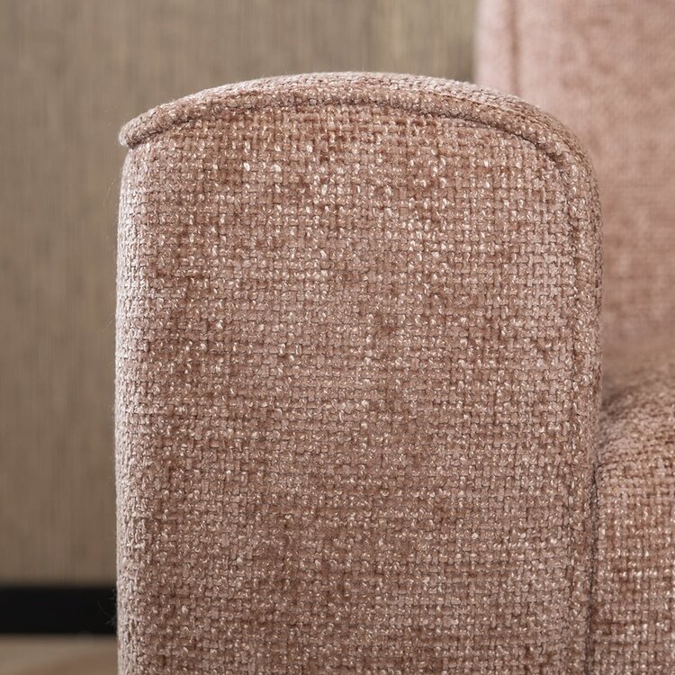 Ecksofa Vegas Chenille rosa links/rechts