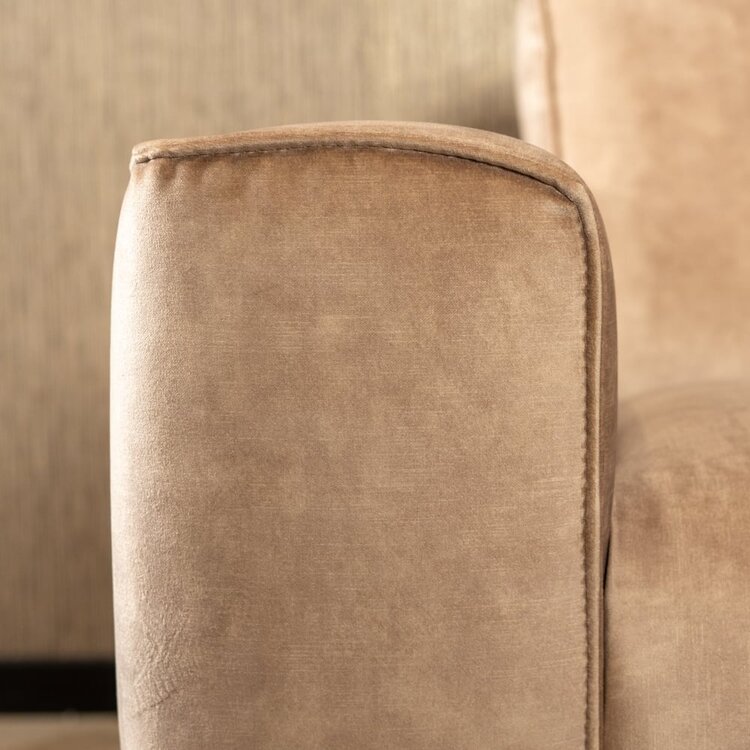 Ecksofa Vegas Samt taupe links/rechts