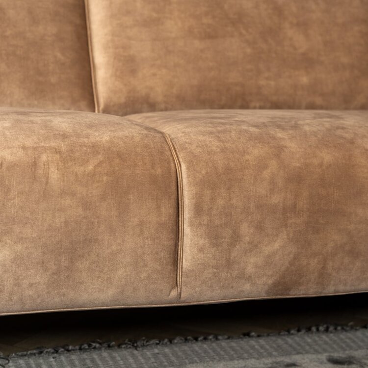 Ecksofa Vegas Samt taupe links/rechts