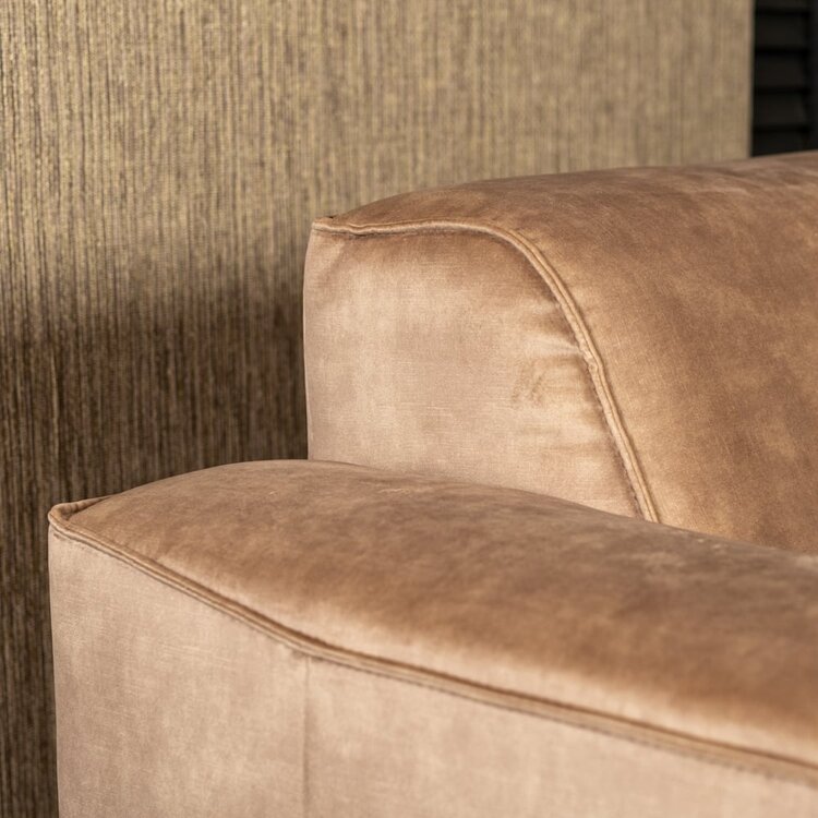 Ecksofa Vegas Samt taupe links/rechts