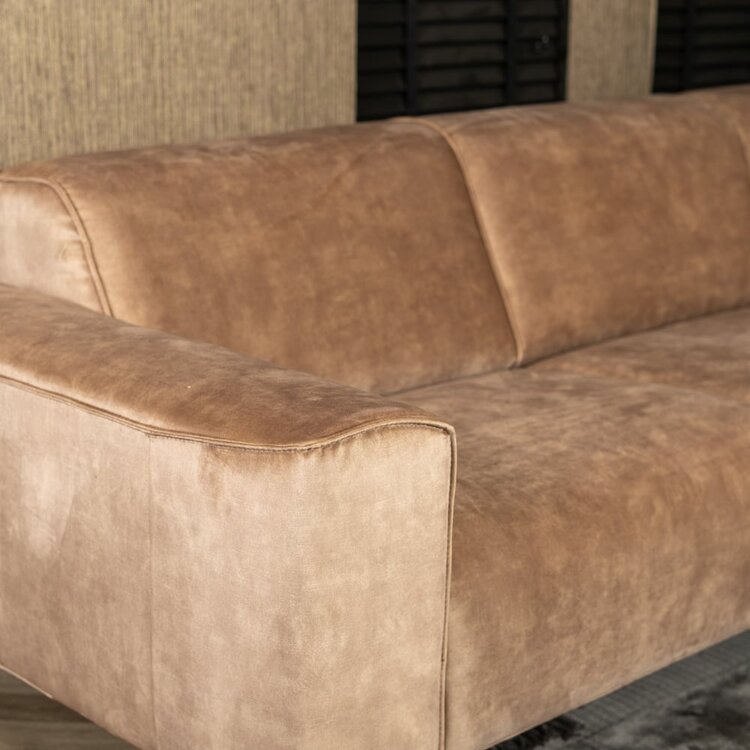 Ecksofa Vegas Samt taupe links/rechts