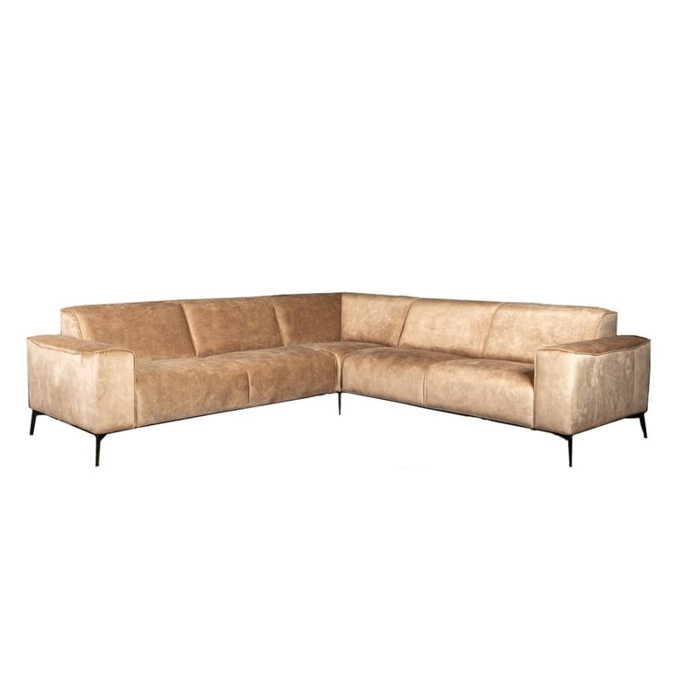 Ecksofa Vegas Samt taupe links/rechts