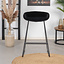 Barhocker Oslo Samt schwarz 66 cm