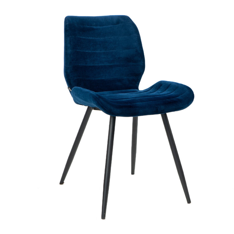 Esszimmerstuhl Samt Toby modern blau