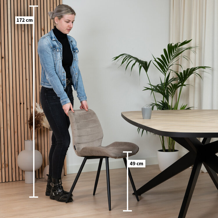 Esszimmerstuhl Samt Toby modern kupfer