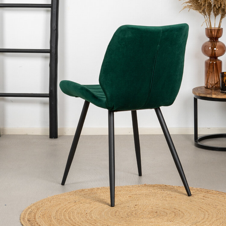 Esszimmerstuhl Samt Toby modern grün