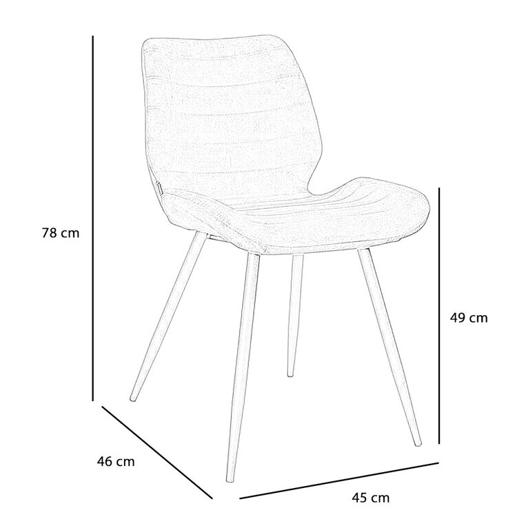 Esszimmerstuhl Samt Toby modern grün