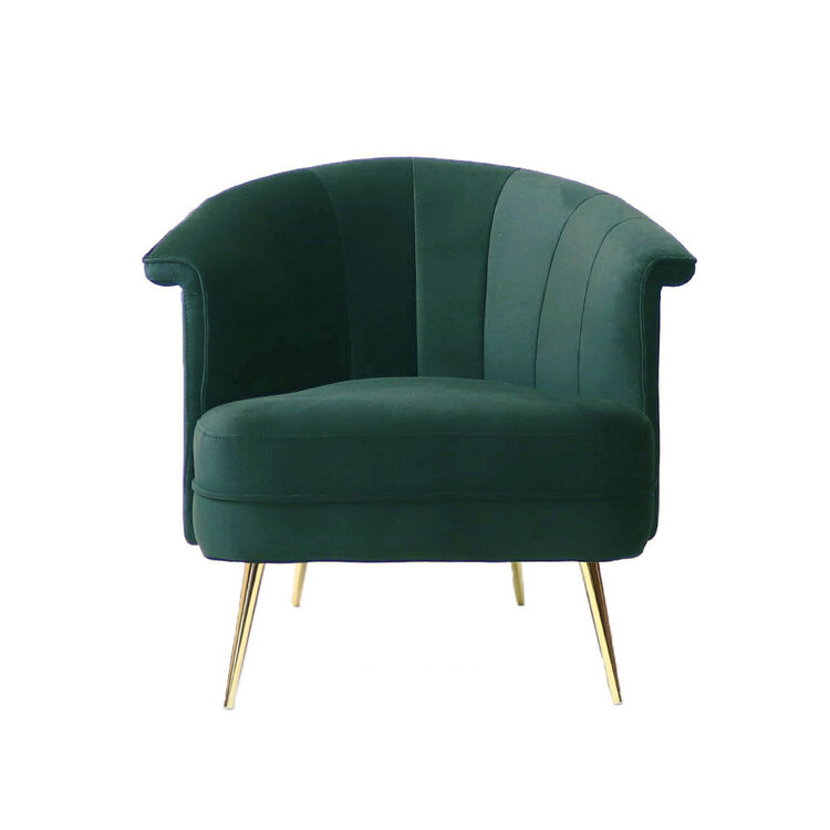 Stillsessel Amy Samt grün