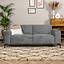 Design Sofa Vegas 2,5-Sitzer Stoff anthrazit