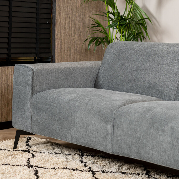 Design Sofa Vegas 2,5-Sitzer Stoff anthrazit