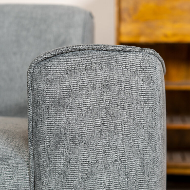 Design Sofa Vegas 2,5-Sitzer Stoff anthrazit