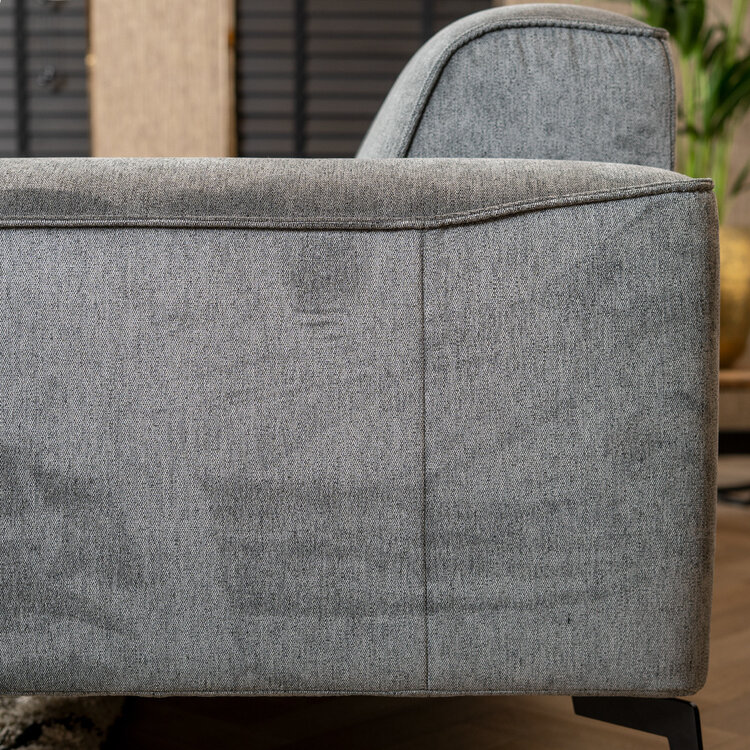 Design Sofa Vegas 2,5-Sitzer Stoff anthrazit