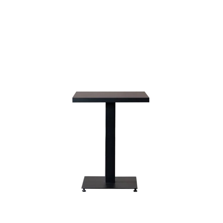 Bistrotisch Nils quadratisch schwarz Melamin 60x60x77 cm