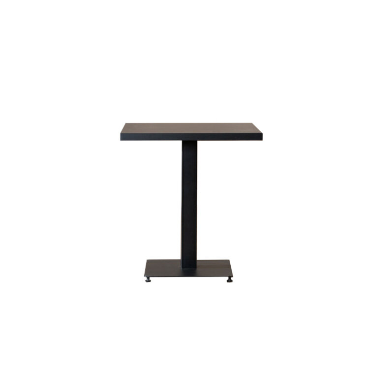 Bistrotisch Nils quadratisch schwarz Melamin 70x70x77 cm