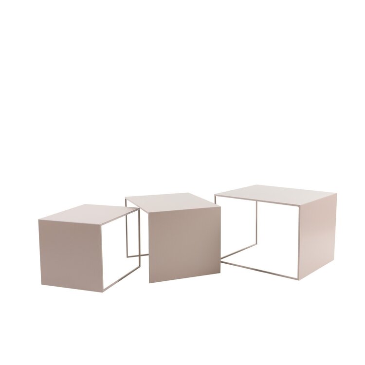 Couchtisch Bianca Metall taupe 37 cm hoch