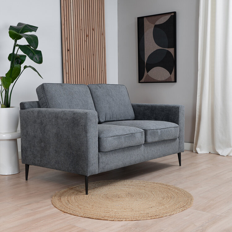 Sofa 2-Sitzer Orlando Stoff anthrazit