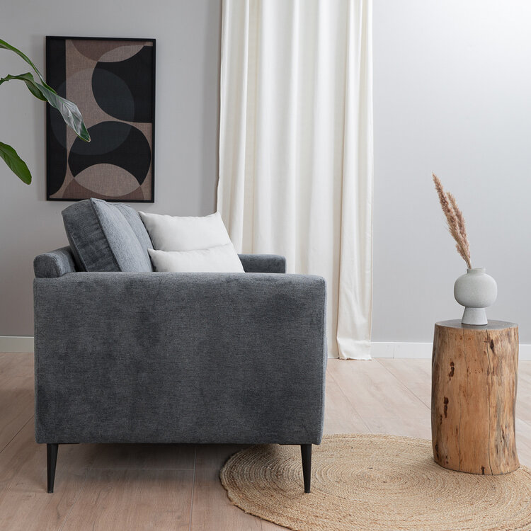 Sofa 2-Sitzer Orlando Stoff anthrazit