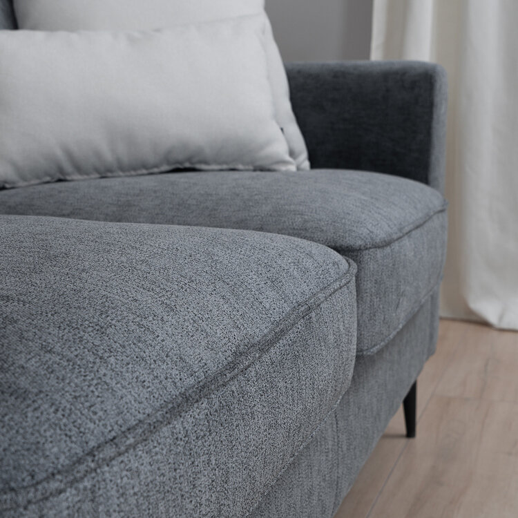 Sofa 2-Sitzer Orlando Stoff anthrazit