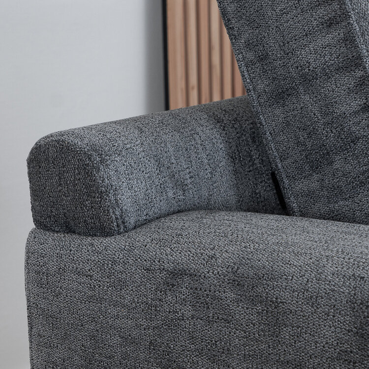 Sofa 2-Sitzer Orlando Stoff anthrazit