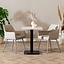 Bistrotisch Nils quadratisch beige Melamin 60x60x77 cm