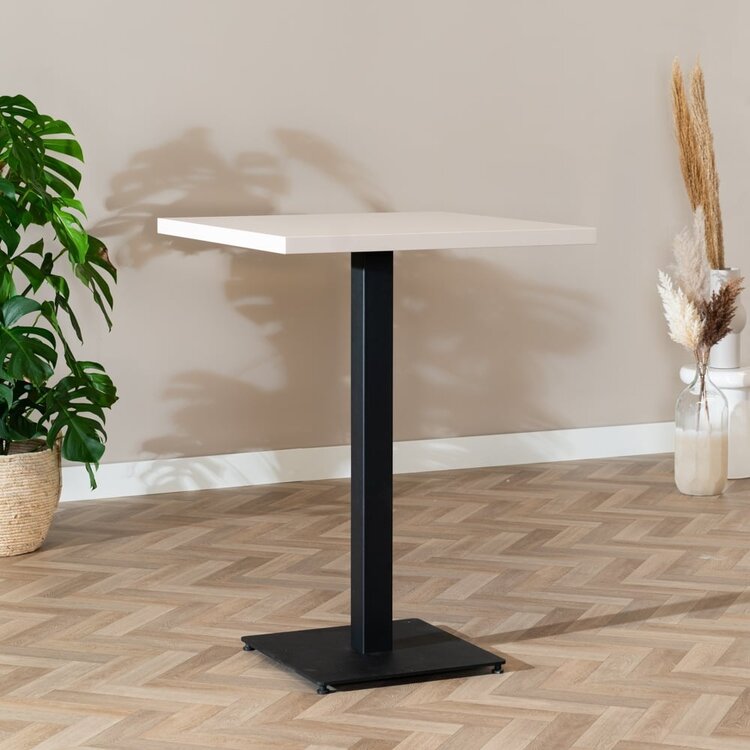 Bartisch Nils quadratisch beige Melamin 80x80x109 cm